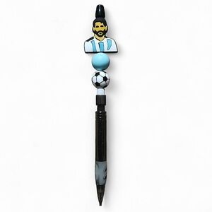 Lionel Messi Soccer Custom Beaded Mechanical Pencil Focal Bead